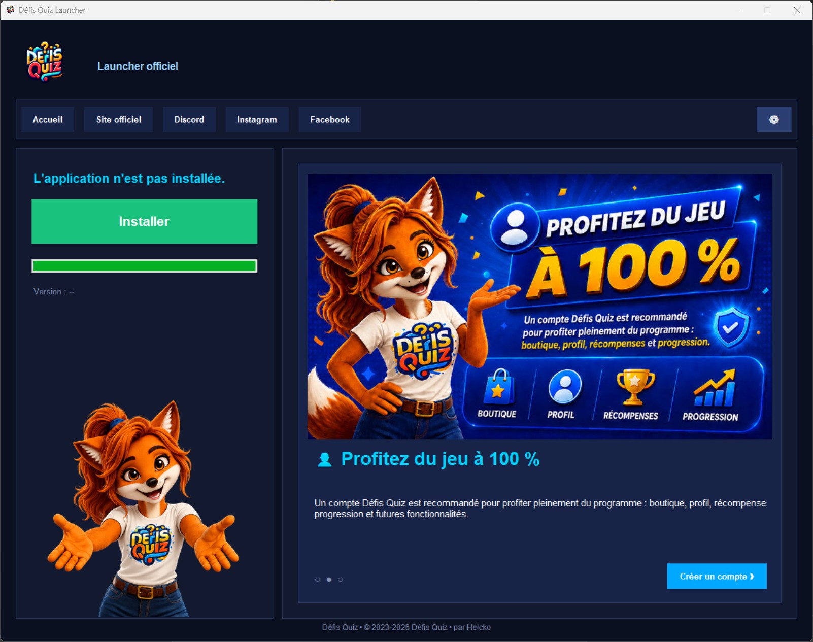 ✅ Vous êtes sur le launcher